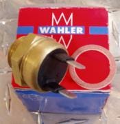 Wahler brand gold-colored thermostat switch.