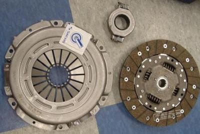 Car clutch parts, including pressure plate.